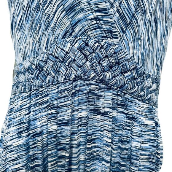 Spense Sleeveless Maxi‎ Dress Size Medium Blue & White Pattern - Picture 14 of 16